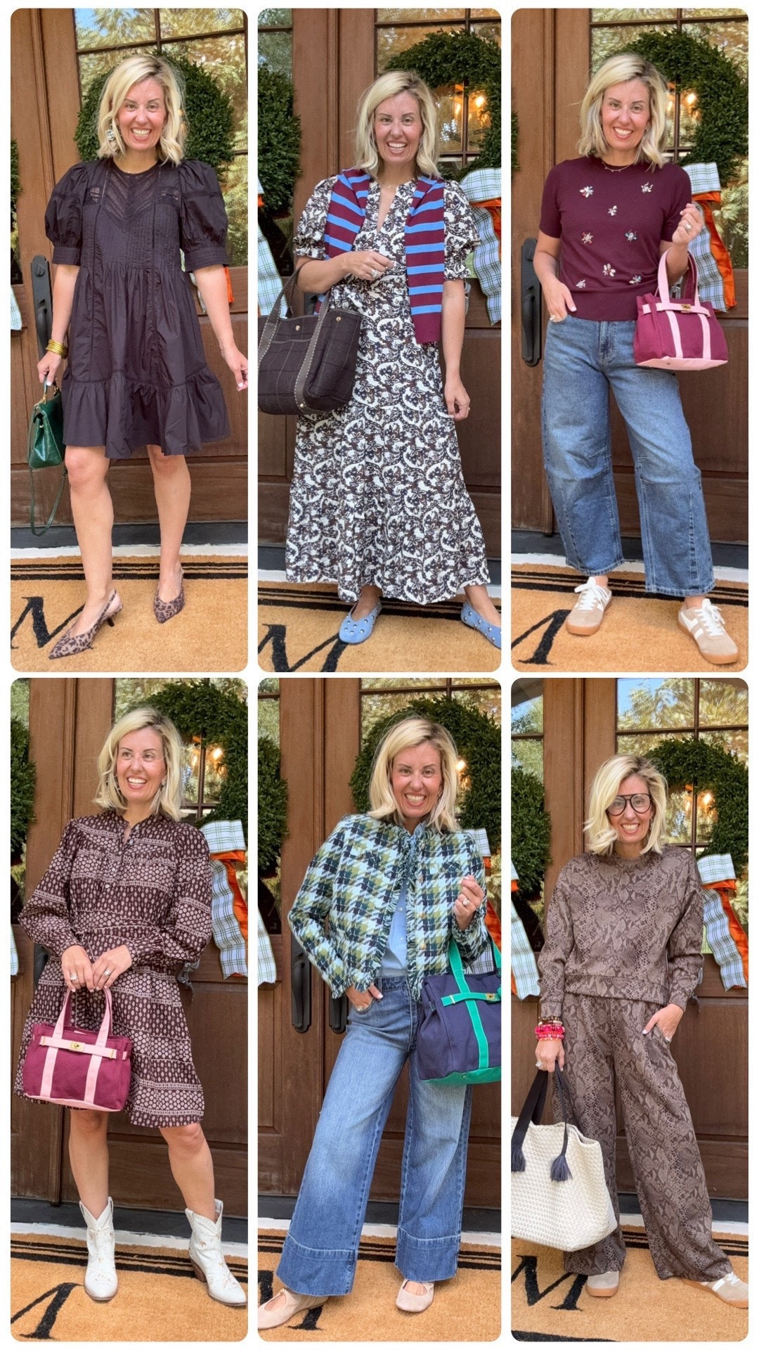 Walmart looks for the win! 
Sizing: 
Dresses - xs
Jeans - 2 
Embellished Top - small 
Tweed Jacket - xs 
Brown snake print top -xs
Brown snake print pants - small
Leopard Heels - 8 tts

#LTKSeasonal #LTKOver40 #LTKWorkwear