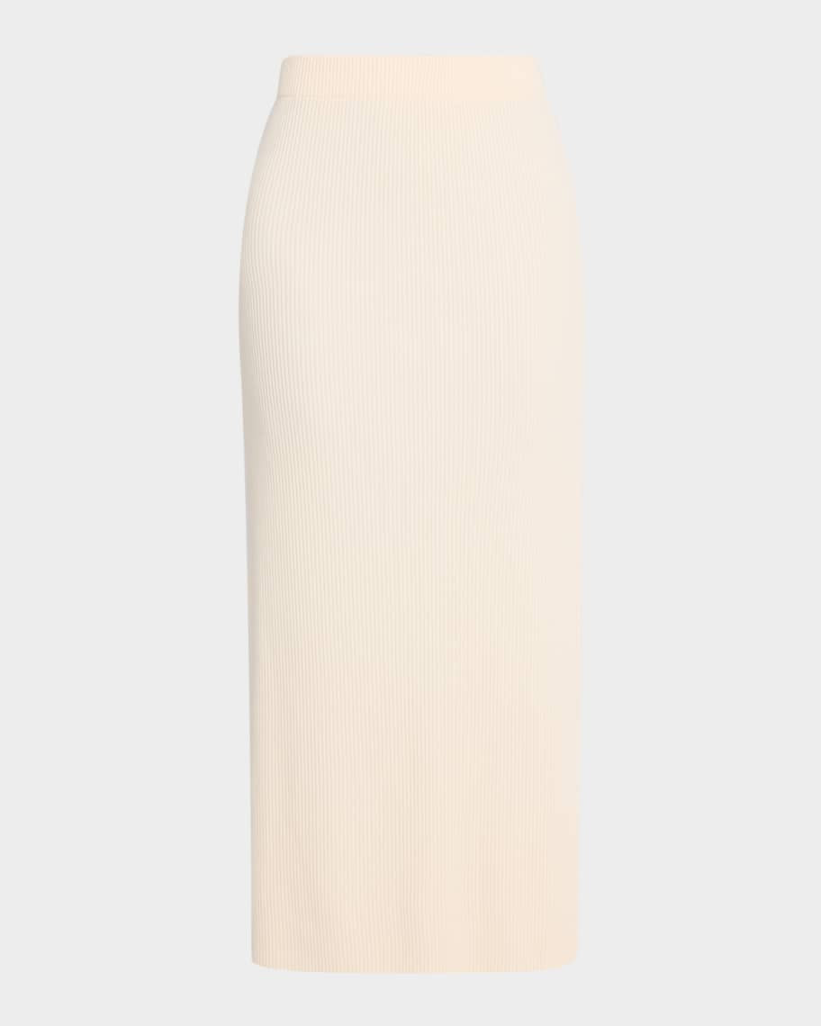 Vince Ribbed Ankle-Length Skirt | Neiman Marcus