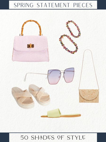 Sharing these fabulous spring statement accessories that I know you will love. 

Vici spring collection, spring purse, spring sandals, statement earrings, purple sunglasses

#LTKstyletip #LTKover40 #LTKfindsunder100