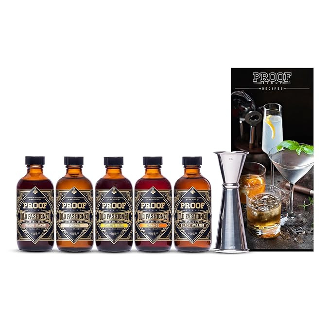 Proof Syrup - Old Fashioned Cocktail Mix - Made with Real Bitters & Cane Sugar - Variety Pack - F... | Amazon (US)
