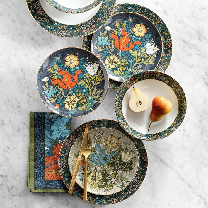 Williams Sonoma x Morris & Co. Cotswold Dinnerware Collection | Williams-Sonoma
