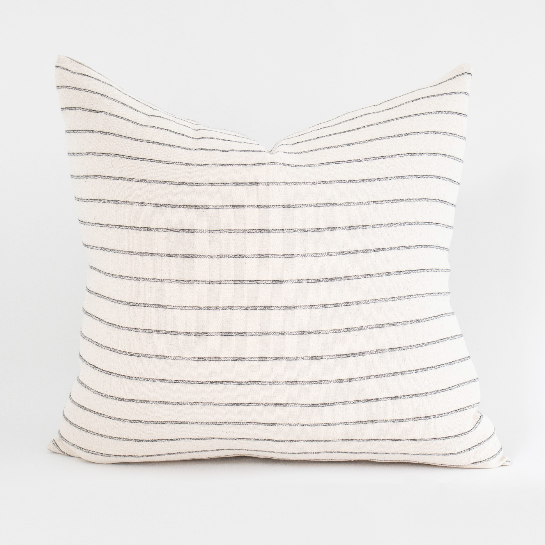 CHARCOAL Stripe Karen Pillow I | The Vintage Rug Shop | The Vintage Rug Shop