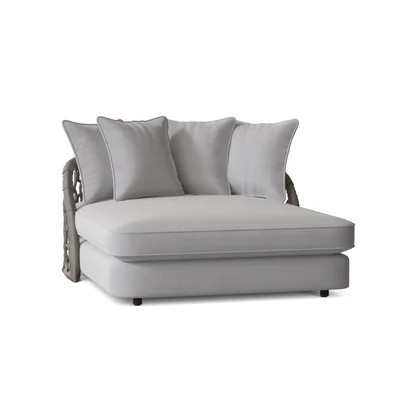 Bali 57" Wide Outdoor Wicker Patio Daybed with Cushions | Wayfair North America