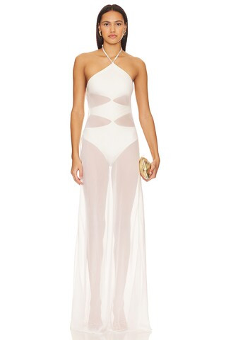 Shani Shemer Heleny Maxi Dress in Cream from Revolve.com | Revolve Clothing (Global)