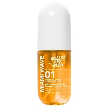 Holler And Glow Miami Wave Salted Caramel Body & Hair Mist 100 ml/3.38 fl oz | Walmart (US)