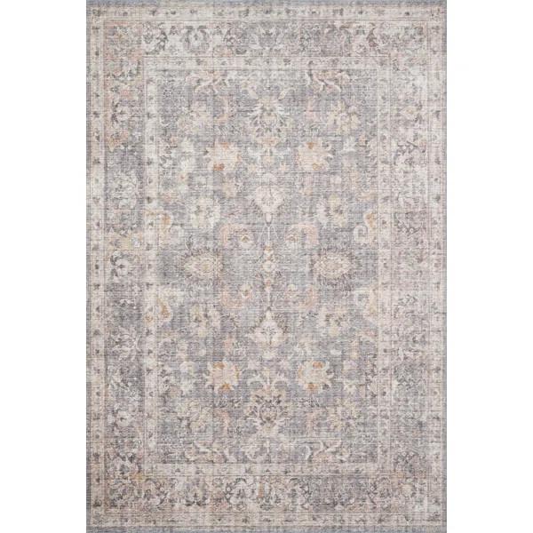 Skye Gray/Apricot Area Rug | Wayfair North America