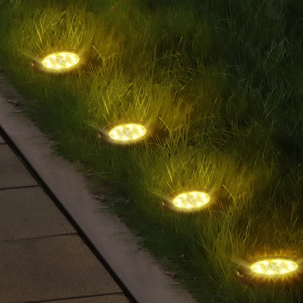 Paradise By NEX Solar Powered Integrated LED Metal Pathway Light Kit | Wayfair North America