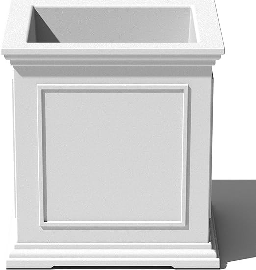 Veradek Brixton Series Cube Plastic Planter - Square Planter for Indoor or Outdoor Patio/Front Po... | Amazon (US)