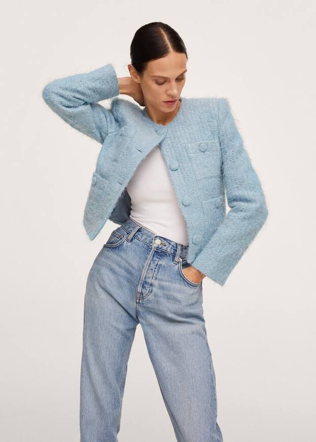 Buttoned cotton jacket | MANGO (US)