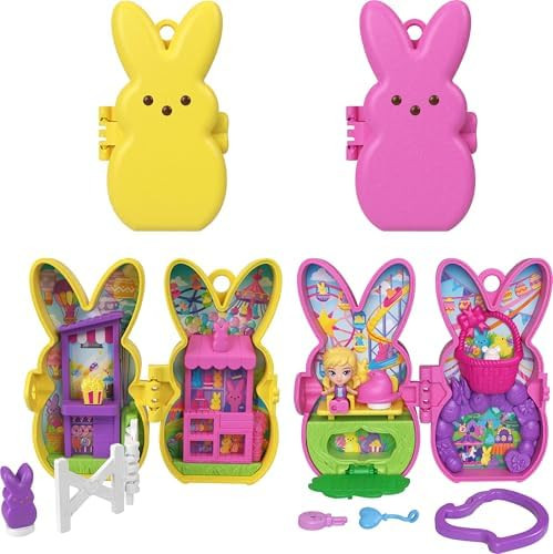 Polly Pocket x Peeps, Micro Doll & 2 Playsets with 7 Themed Accessories, Keychain Clip, Travel To... | Amazon (CA)