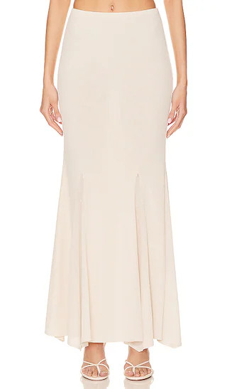 Sanam Maxi Skirt in Cream | Revolve Clothing (Global)