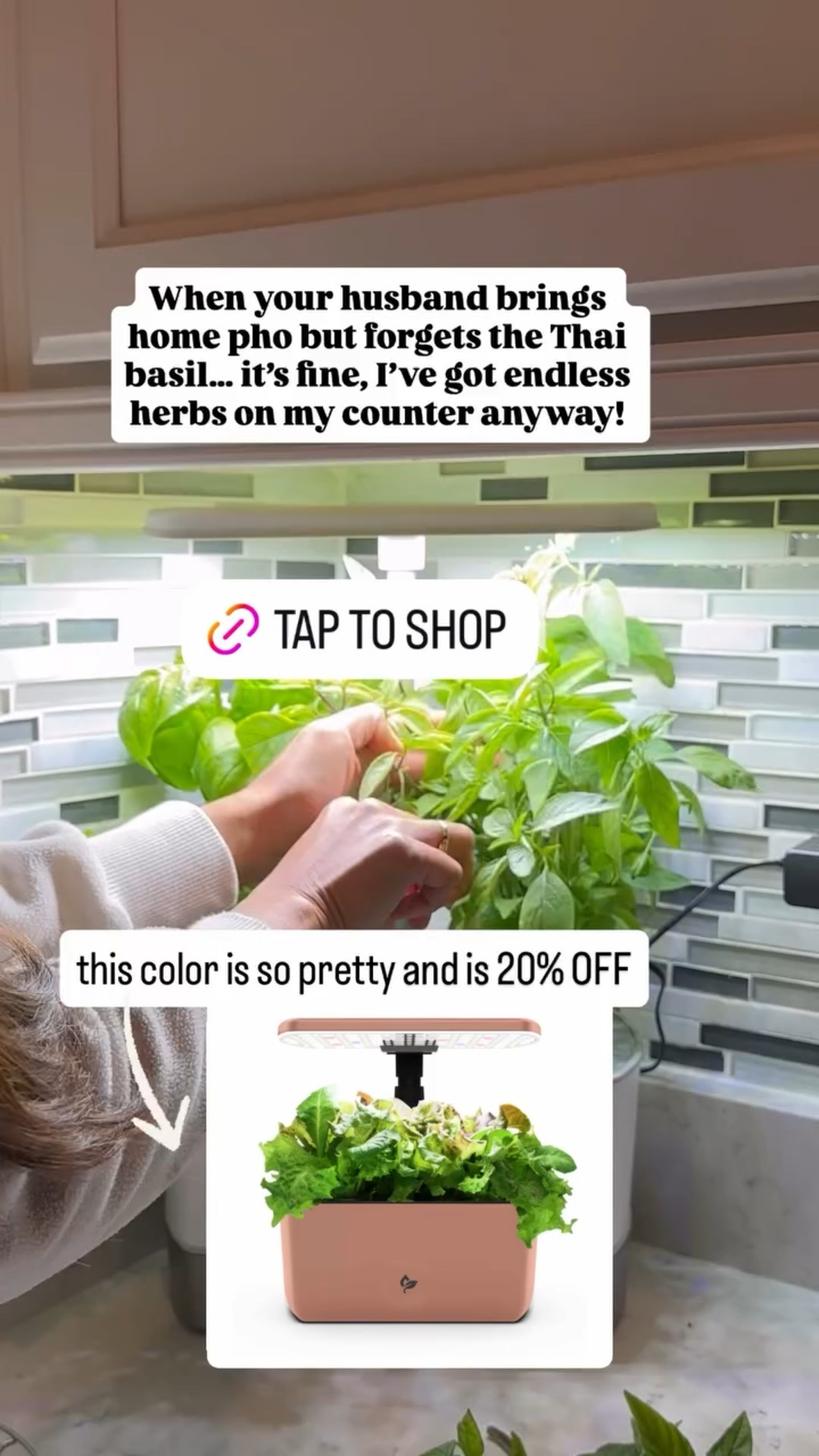 When your husband brings home pho but forgets the Thai basil… it’s fine, I’ve got endless herbs on my counter anyway!

#LTKCyberWeek #LTKHome #LTKFindsUnder100