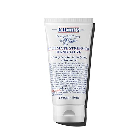 Kiehl's Ultimate Strength Hand Salve, Deeply Hydrating Hand Lotion, Thick and Rich Formula for In... | Amazon (US)