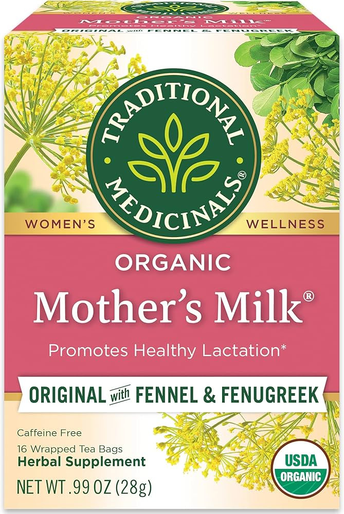 Traditional Medicinals Tea, Organic Mother's Milk, Promotes Healthy Lactation, Breastfeeding Supp... | Amazon (US)