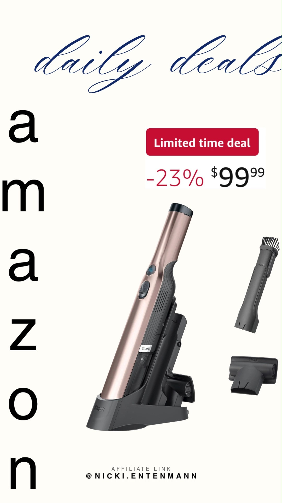Keep cleaning simple with the Shark WANDVAC Cordless Hand Vacuum. Lightweight, powerful, and perfect for quick pick‑ups that make everyday messes disappear with ease. 🧹✨🚀
#vacuum #sharkwandvac #cordlessvacuum #cleanhome #household #homeessentials #floorcare #dustbuster #homeorganization #appliances 

 #LTKfitnessgoals #LTKActive #LTKSaleAlert