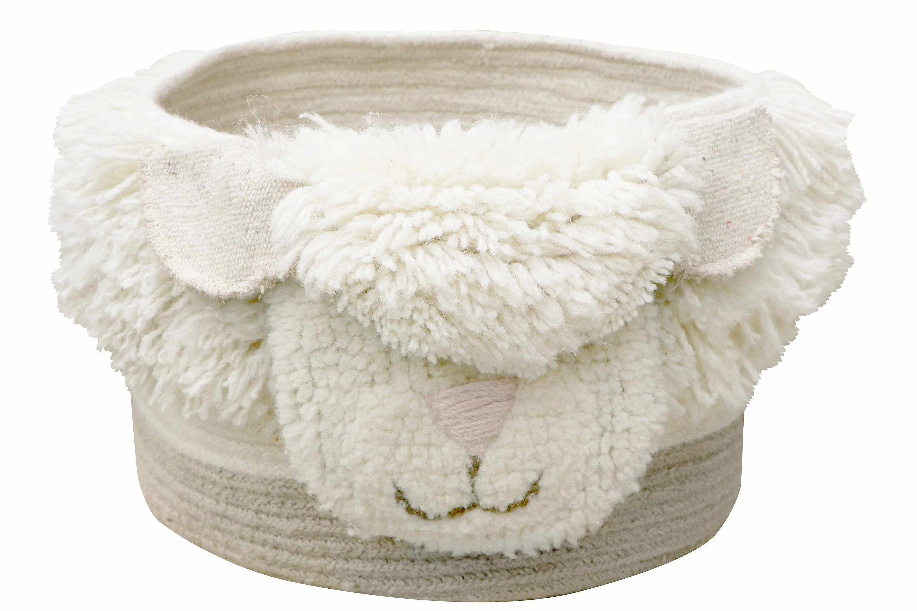Pink Nose Sheep Fabric Basket | Wayfair North America