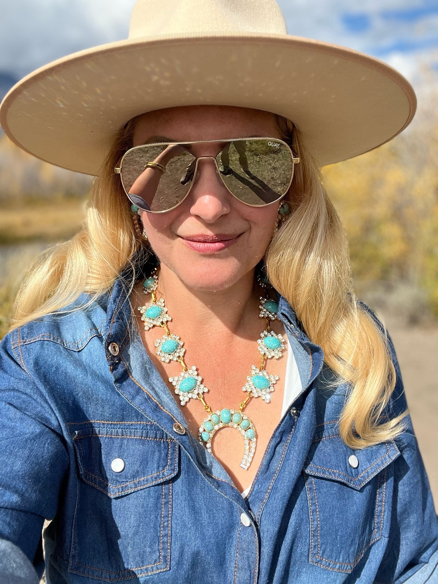 Great accessories for the Fall season!

Turquoise necklace, Rancher Hat, Sunglasses

#LTKSeasonal #LTKOver40 #LTKSaleAlert #LTKTravel #LTKgrwm #LTKootd #LTKMidsize #LTKU #LTKWorkwear #LTKxMadewell