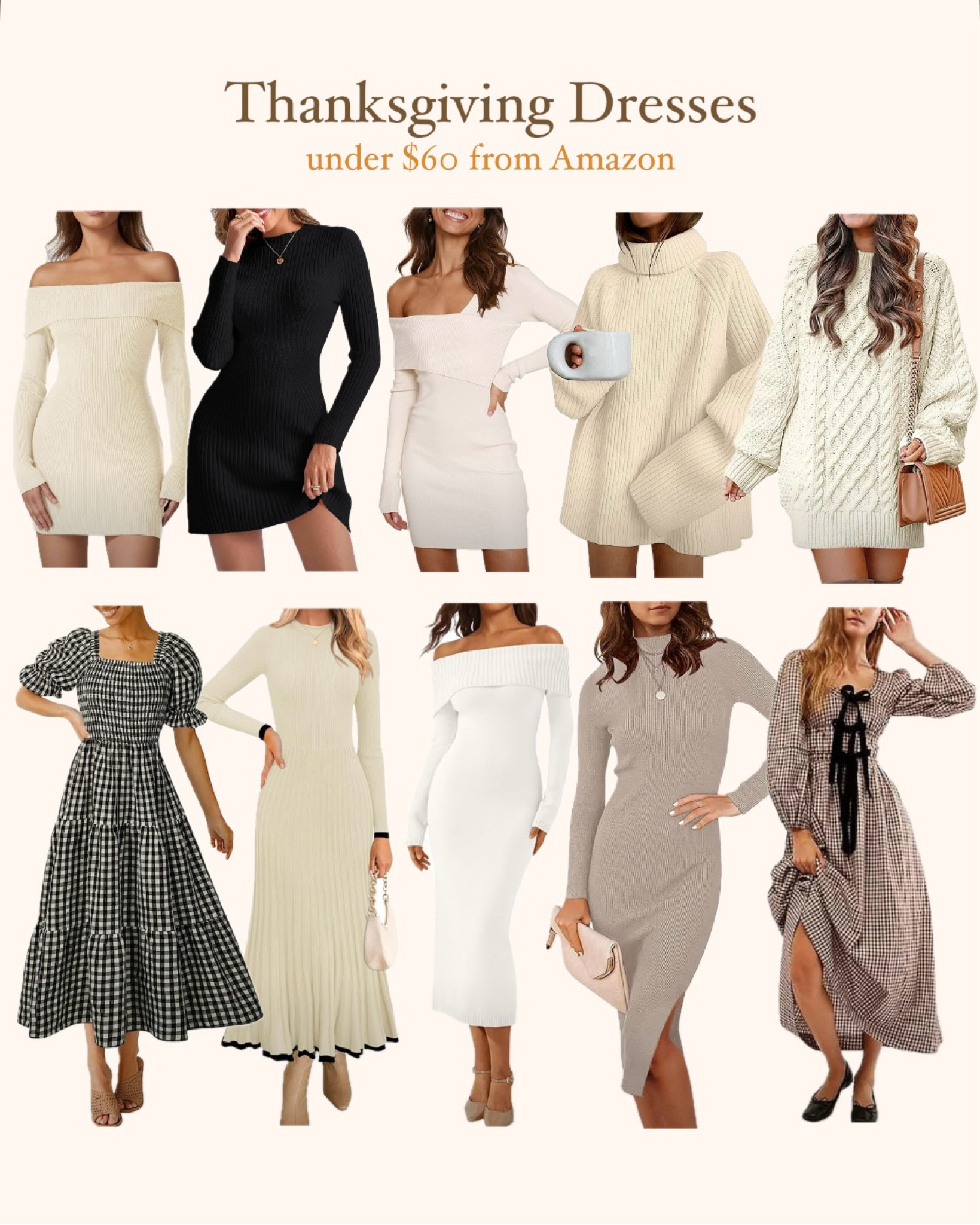 THANKSGIVING DRESSES 🦃🍂 Thanksgiving dress, fall dress, fall dresses, Family photos. family pictures, outfit for family photos, outfit for family pictures, outfits for family photos, outfits for family pictures, fall outfit, fall outfits, holiday outfit, holiday outfits, Thanksgiving outfit, Thanksgiving outfits, knit dress, knit dresses, holiday dress, holiday dresses, neutral dress, neutral dresses, Thanksgiving outfit, Thanksgiving outfits, 


#LTKFindsUnder100 #LTKHoliday