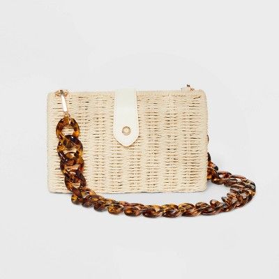 Straw Chain Shoulder Handbag - A New Day™ : Target | Target