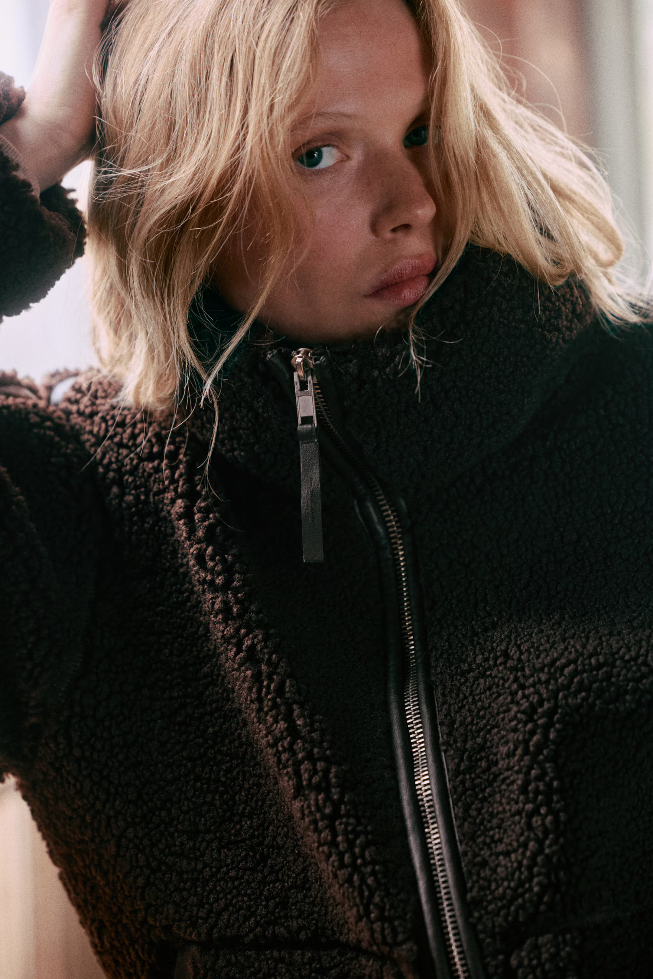 MAMA Giacca in pelliccia di pile con cerniera - Marrone scuro - DONNA | H&M IT | H&M (FR, IT, ES, PT, BE)