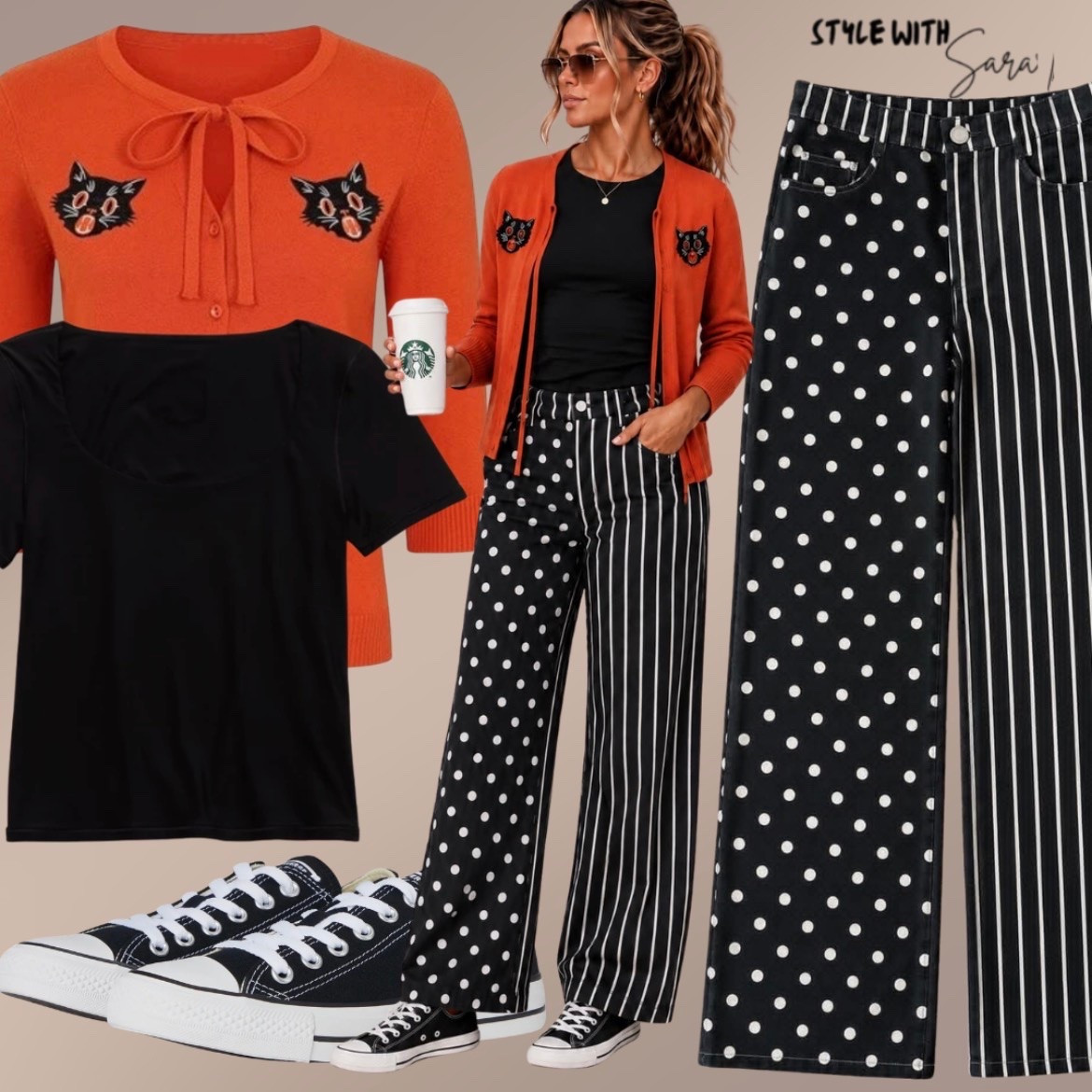 Funky fun Halloween outfits are trending and I am loving it! These two patterned bottoms are such a fun style to wear with just a basic and some ballet flats or make it fun for Halloween!

#LTKootd #LTKdayinmylife #LTKgrwm
