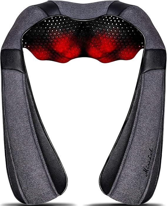 Mirakel Shiatsu Neck & Back Massager with Heat - Deep Tissue Neck, Back & Shoulder Pain Relief - ... | Amazon (US)