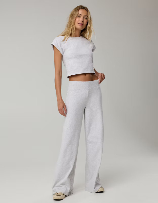 OFFLINE By Aerie OG Cotton Wide Leg Pant | Aerie