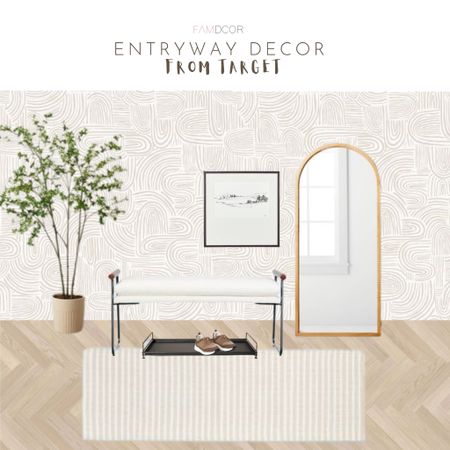 Entryway decor from target. Loving this peel & stick wall paper from target #targetstyle #entry #studiomcgee

#LTKstyletip #LTKhome #LTKFind