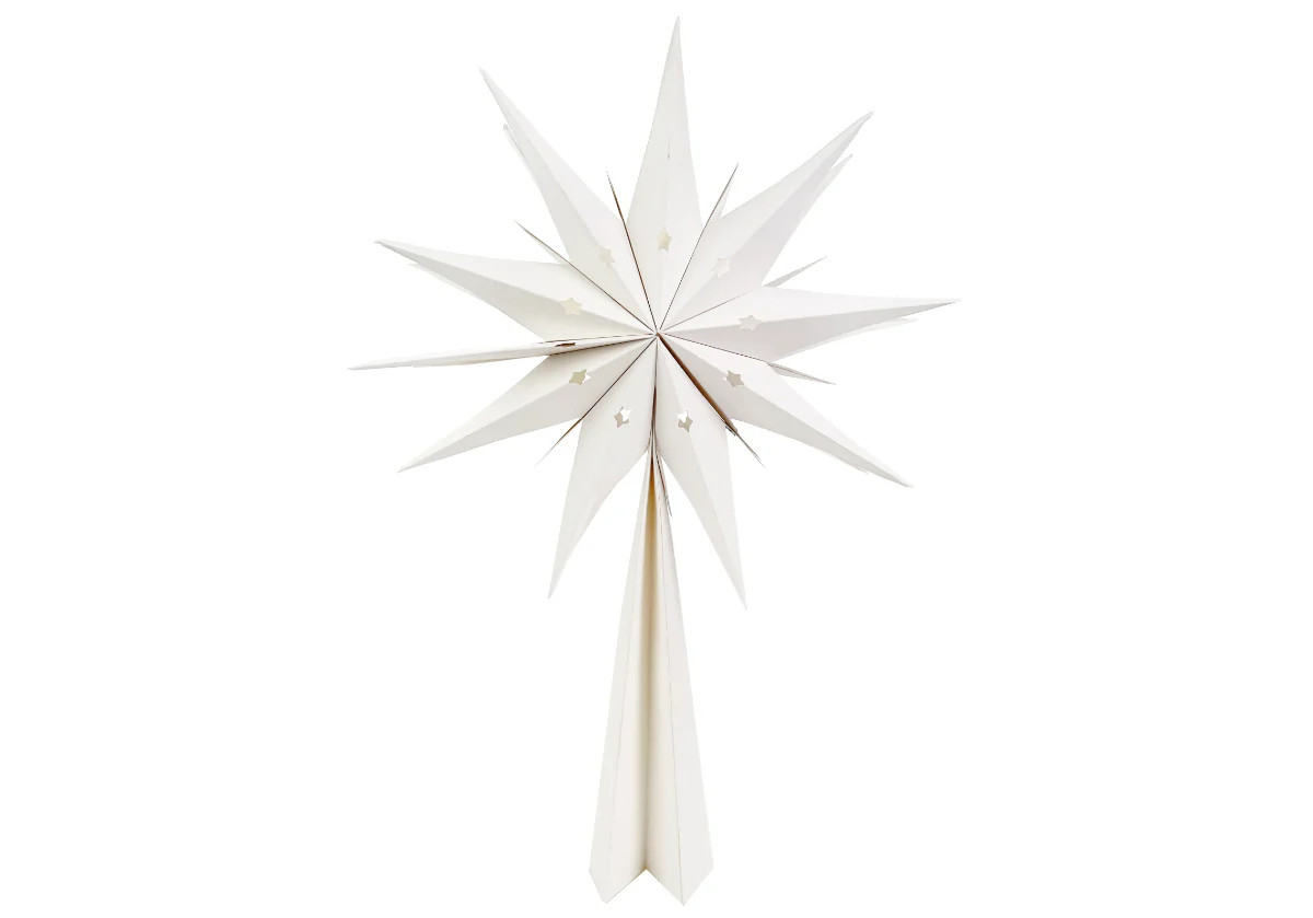 WHITE STAR PAPER TREE TOP | Alice Lane Home Collection