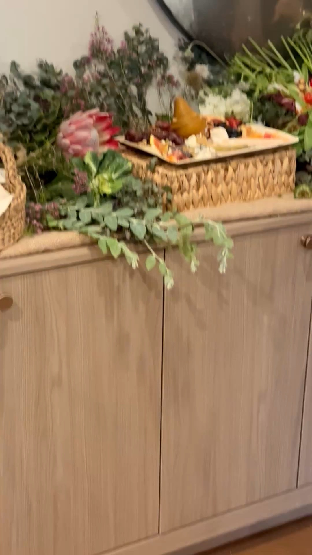 I absolutely loved this buffet styling moment 🤍
The buffet cabinet layered with lush fresh greenery created such an inviting and elevated atmosphere. The natural textures, woven baskets, wood serving pieces, and organic layers made the entire setup feel warm, effortless, and beautifully collected.

It’s the kind of entertaining style that instantly makes a home feel welcoming while still feeling elegant and refined. ✨

#buffettable #sideboard #homestyling #greenerydecor #organicmodern #entertainingathome #interiorstyling #homedecor #layeredhome #modernclassic #diningroomdecor #wovenbasket #hostingstyle #casualluxury #lushdecor #interiorinspo #furnituredesign #dininginspo #ltkhome #designdetails

#LTKMothersDay #LTKHome #LTKSaleAlert