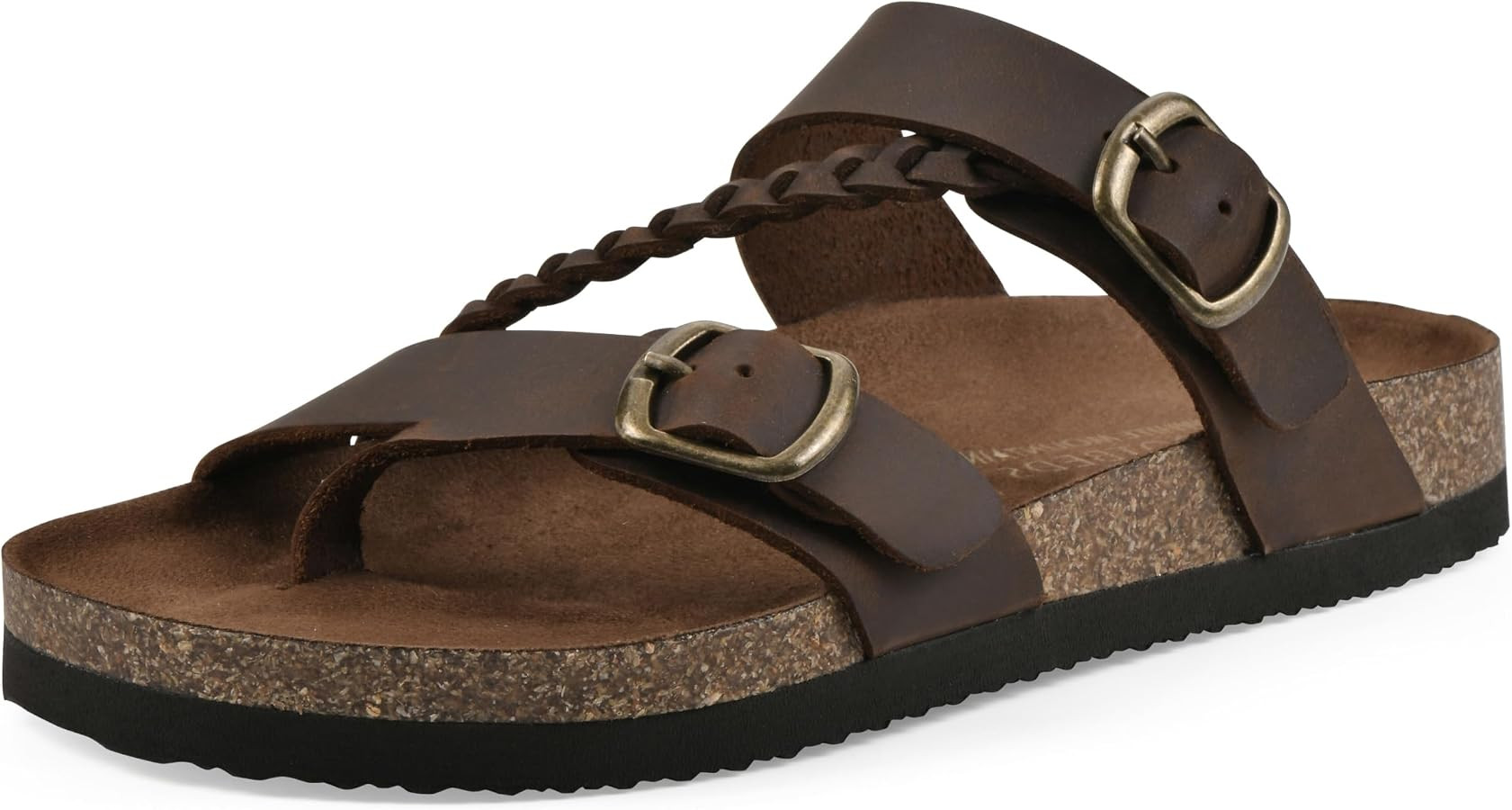 WHITE MOUNTAIN Women's Hammy Braided Signature Comfort-Molded Footbed Sandal | Amazon (US)