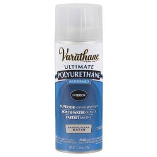 11.25 oz. Clear Satin Water-Based Interior Polyurethane Spray Paint | The Home Depot