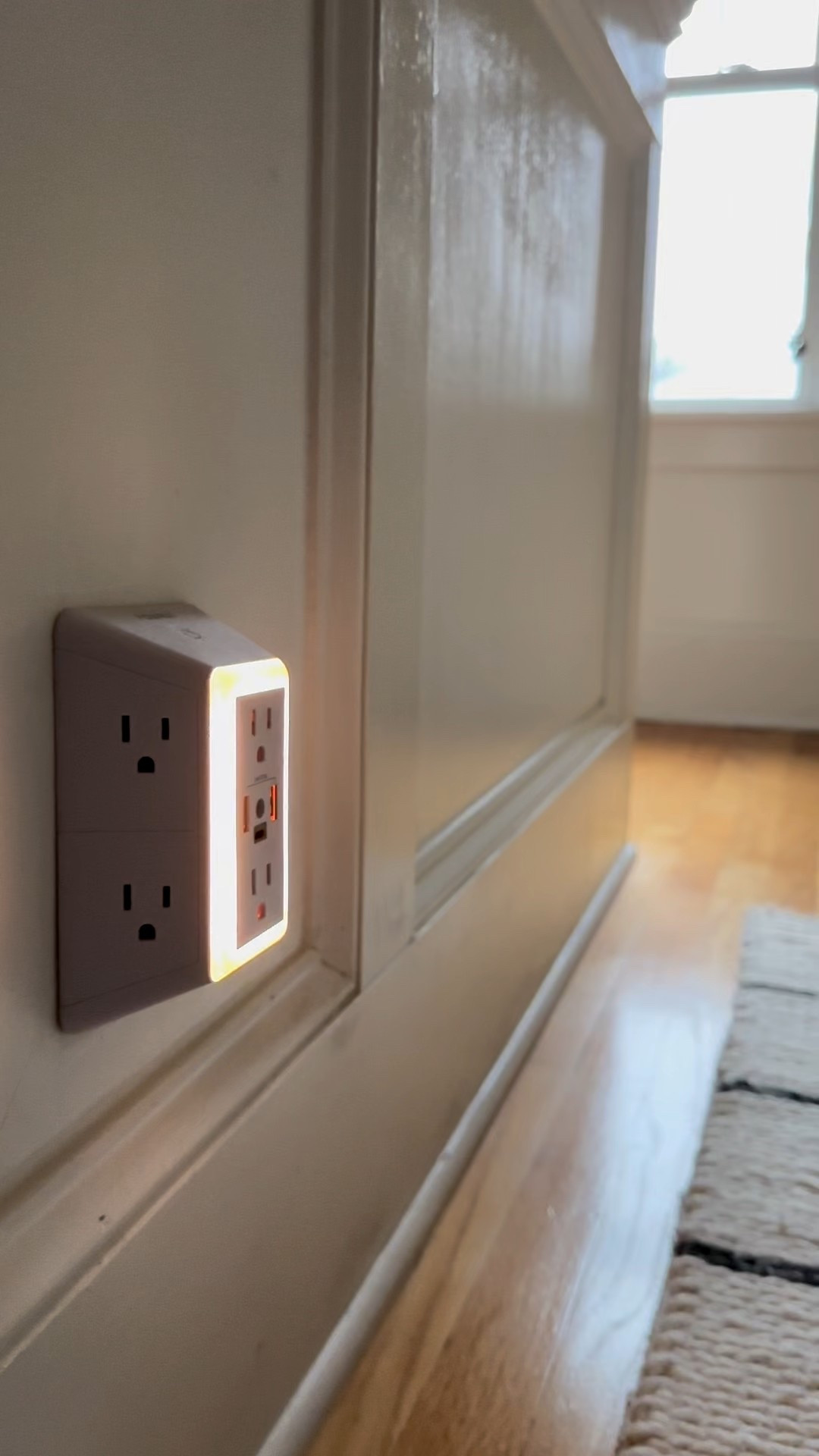 Our multi plug 6 outlet surge protector extender has 3 USB ports and a nightlight is half off on Amazon Prime Big Deal. 
 We love it in our hallway as it doubles as a nightlight. 

#LTKHome #LTKFindsUnder50 #LTKSaleAlert