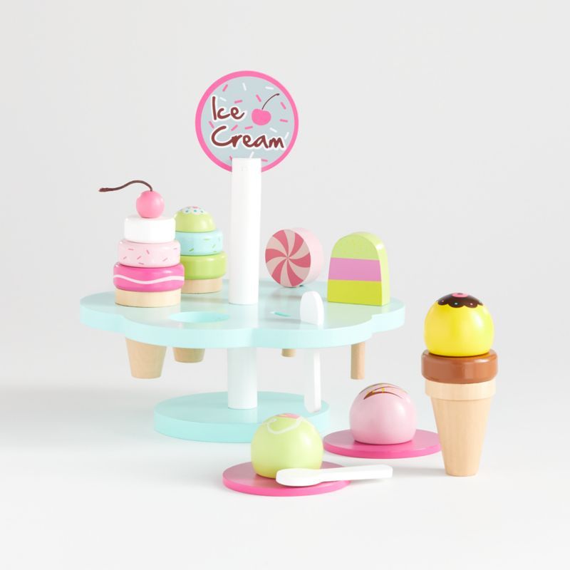 Wooden Ice Cream Play Set | Crate and Barrel | Crate & Barrel
