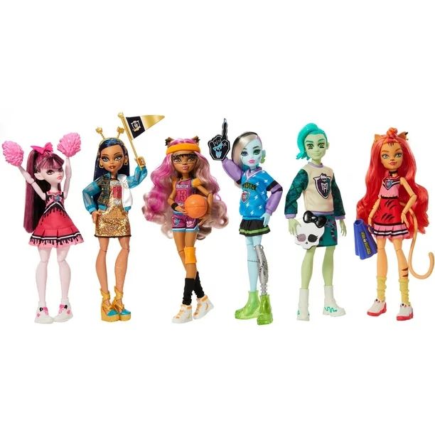 Monster High Doll 6-Pack, Ghoul Spirit Sporty Collection for Child 4Y+ - Walmart.com | Walmart (US)