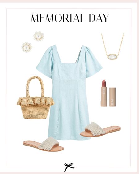Memorial Day dress! This outfit is perfect for a day with family or going to a summer bbq! 

#LTKSeasonal #LTKstyletip #LTKbeauty