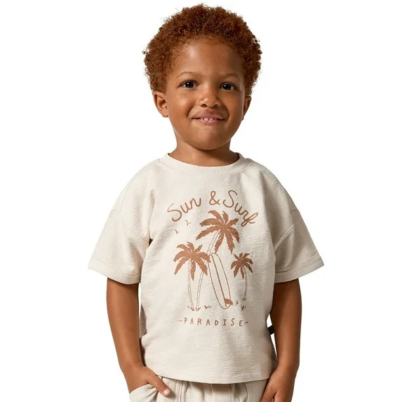 +6View allHero image 1 of Modern Moments by Gerber Baby and Toddler Boy Organic Loose Fit Ringer ... | Walmart (US)