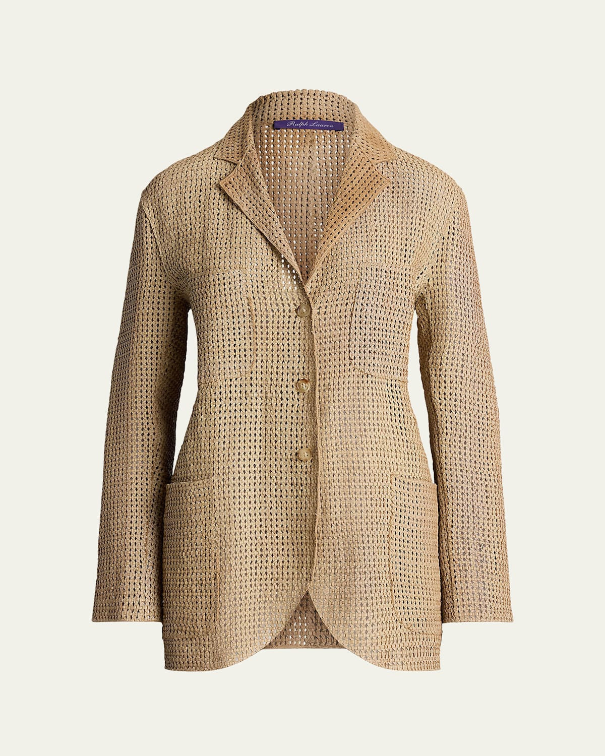 Lydia Woven Lambskin Jacket | Bergdorf Goodman