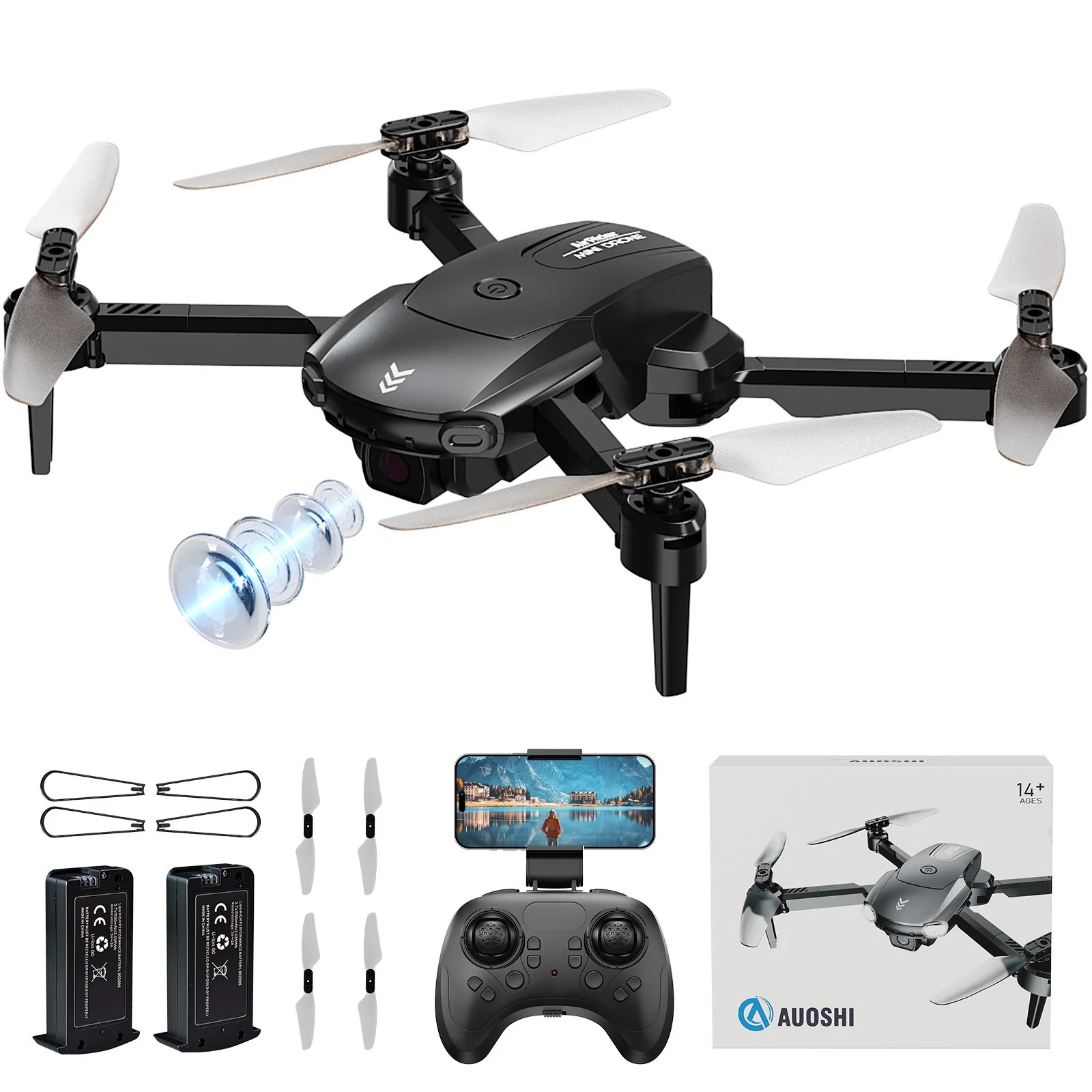 AUOSHI Upgraded Mini Drone with 1080P WiFi Camera for Kids & Beginners – 30 Mins Flight Time, O... | Walmart (US)