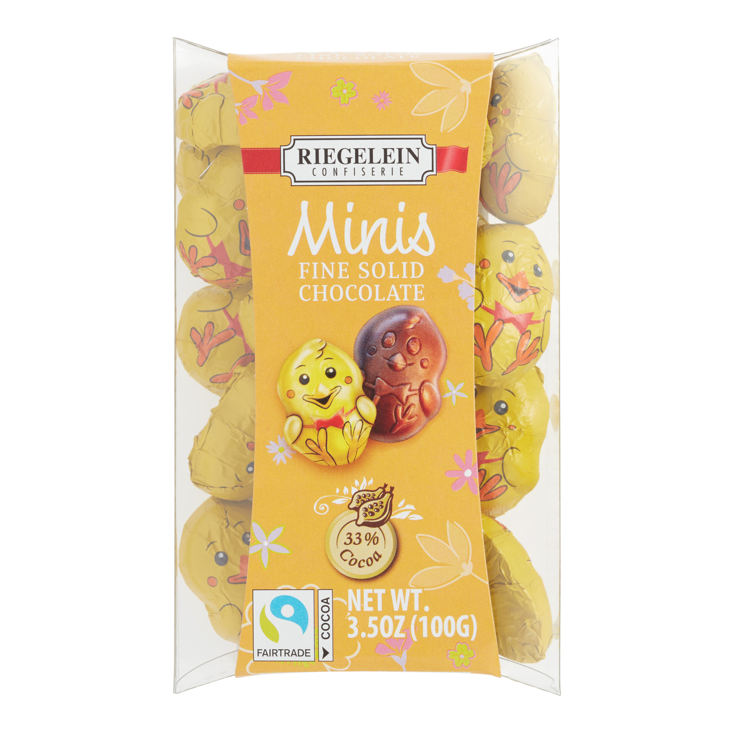 Riegelein Mini Easter Solid Milk Chocolate Chicks - World Market | World Market