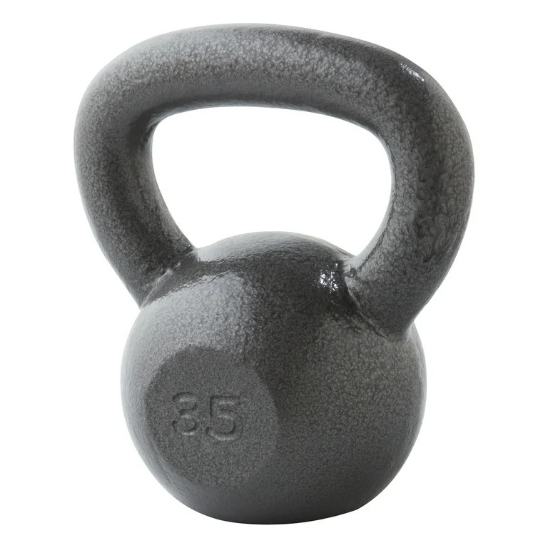 Weider, 35lb Cast Iron Hammertone Finish Kettlebell, Single | Walmart (US)