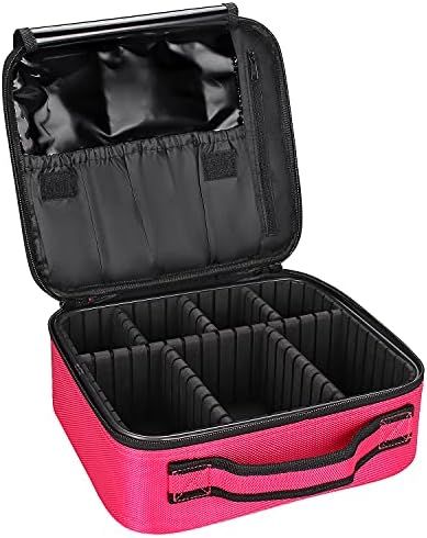Relavel Travel Makeup Bag Train Case Makeup Cosmetic Case Organizer Portable Artist Storage Bag f... | Amazon (US)