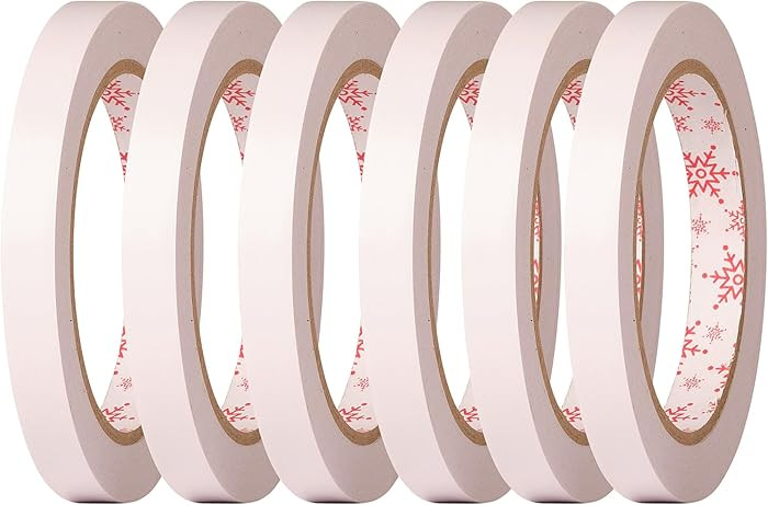 Little ELF Double Sided Gift Wrap Tape for Gift Wrapping, 6 Rolls of Adhesive, Easy Tear, Paper B... | Amazon (US)