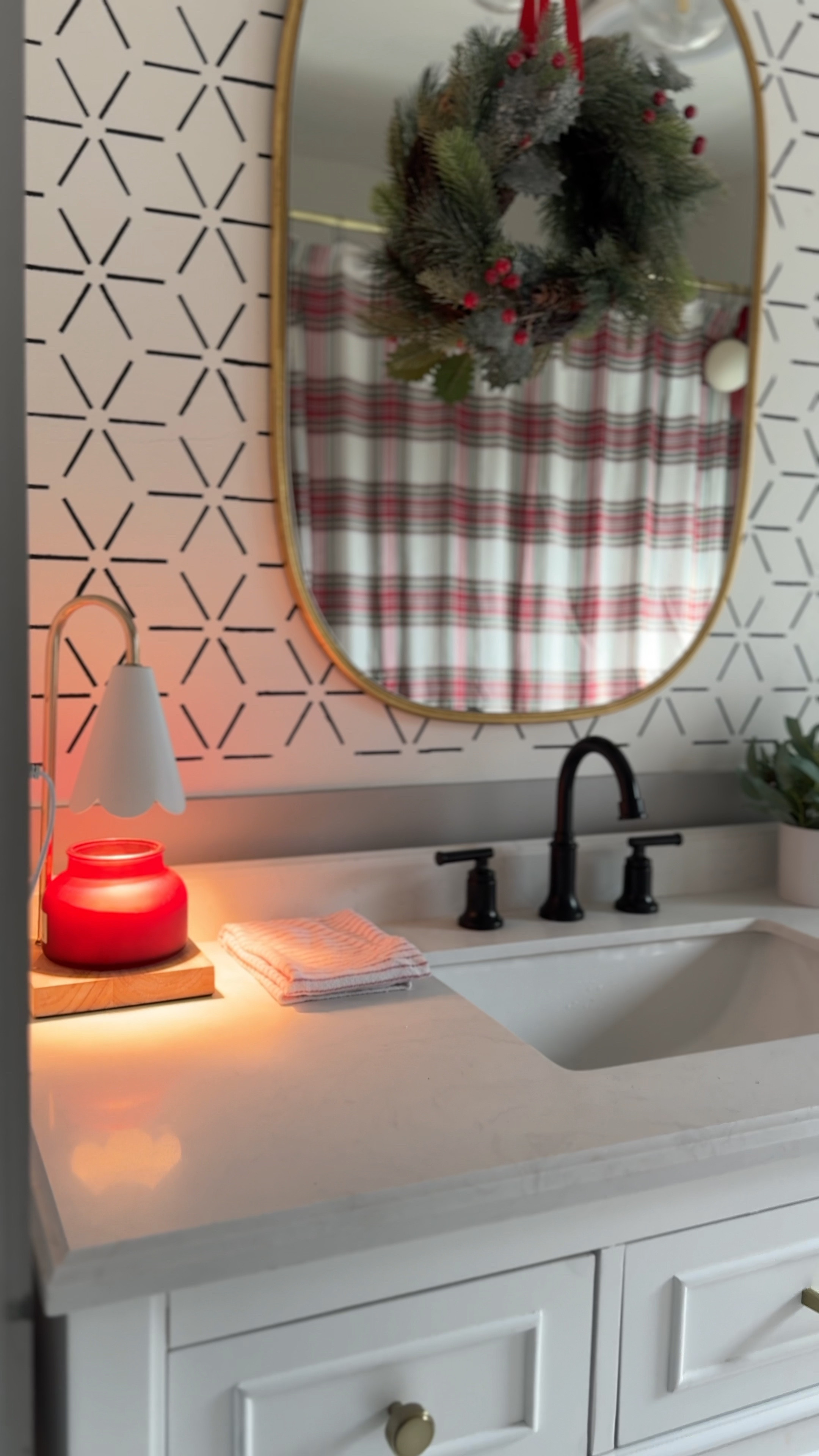 Holiday bathroom decor  

#LTKVideo #LTKHoliday #LTKhome