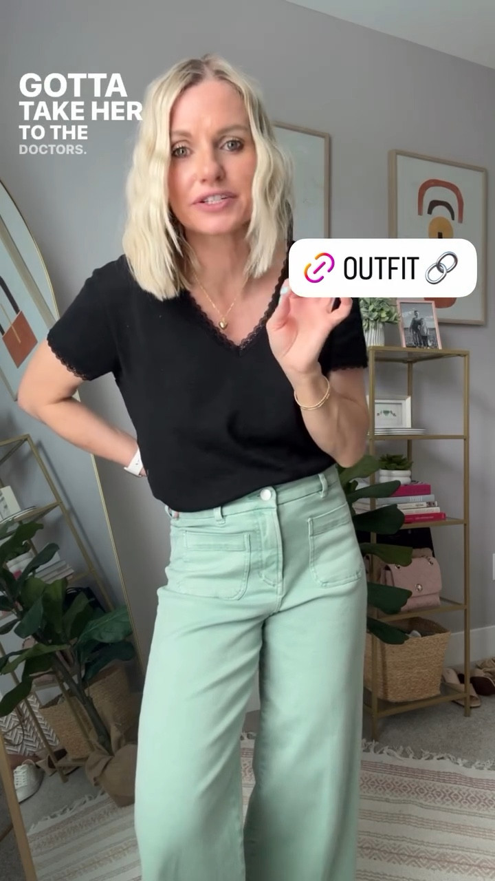 This is the perfect outfit for a busy mom day! 
Faith pants- 25
Sunny top- xs
Use code: DJXKATIE20 for 20% off at @dearjohndenim 

#LTKPetite #LTKootd #LTKOver40