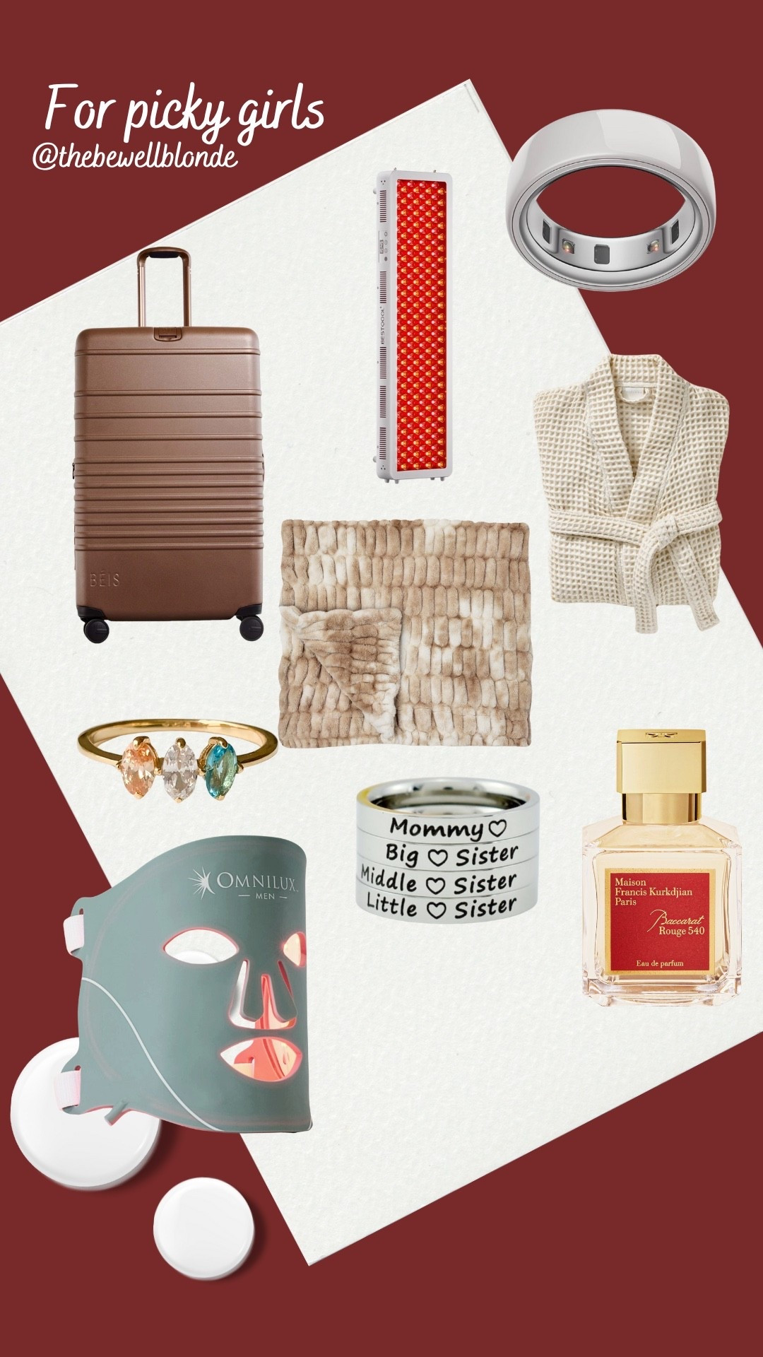 Gifts for the girls 
Baccarat
Red light 
Luggage 
Robe 

#LTKFindsUnder100 #LTKGiftGuide #LTKSaleAlert