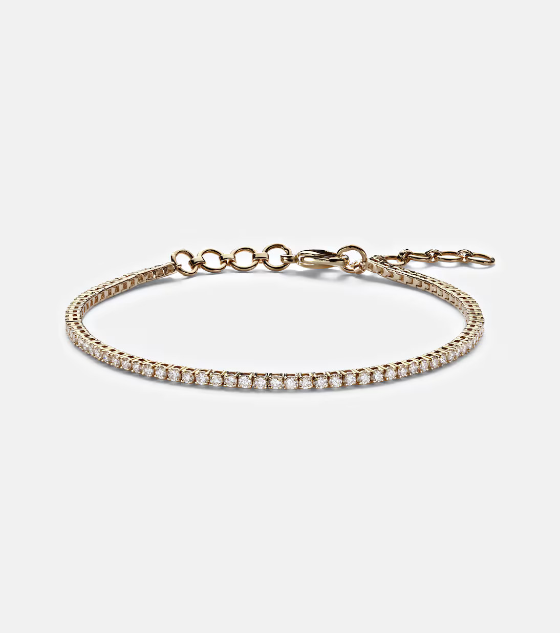 14kt gold bracelet with diamonds | Mytheresa (US/CA)
