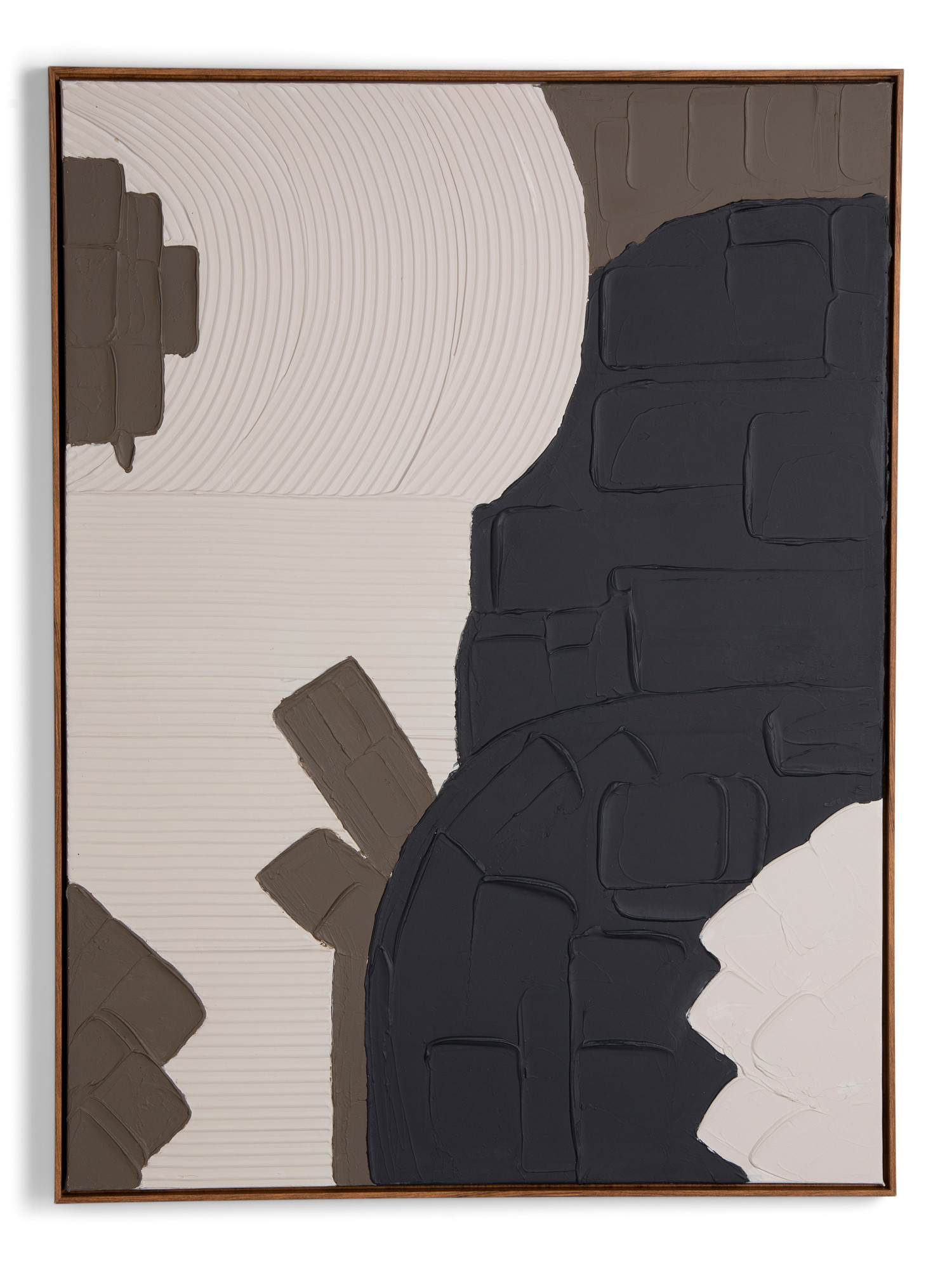 30x40 Modern Plaster Dance Mon Walnut Wall Art | TJ Maxx