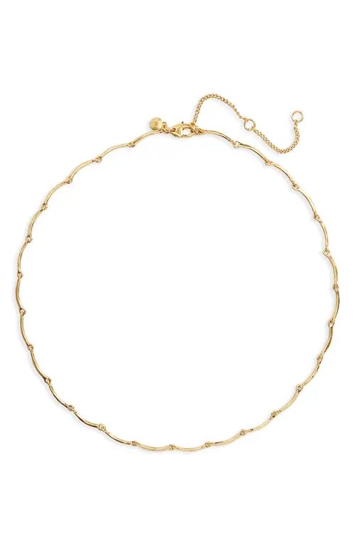 Madewell Scalloped Chain Necklace in Vintage Gold at Nordstrom | Nordstrom