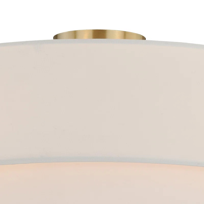 Amia Fabric Semi Flush Mount | Wayfair North America